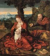 Rest on the Flight into Egypt Barend van Orley